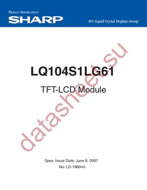 LQ104V1LG61 datasheet  